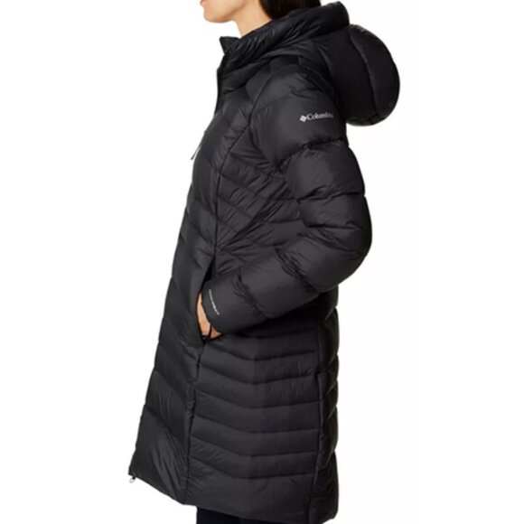 Columbia Women's Autumn Park™ Down Hooded Mid Jacket Black 3X - Picture 5 of 11